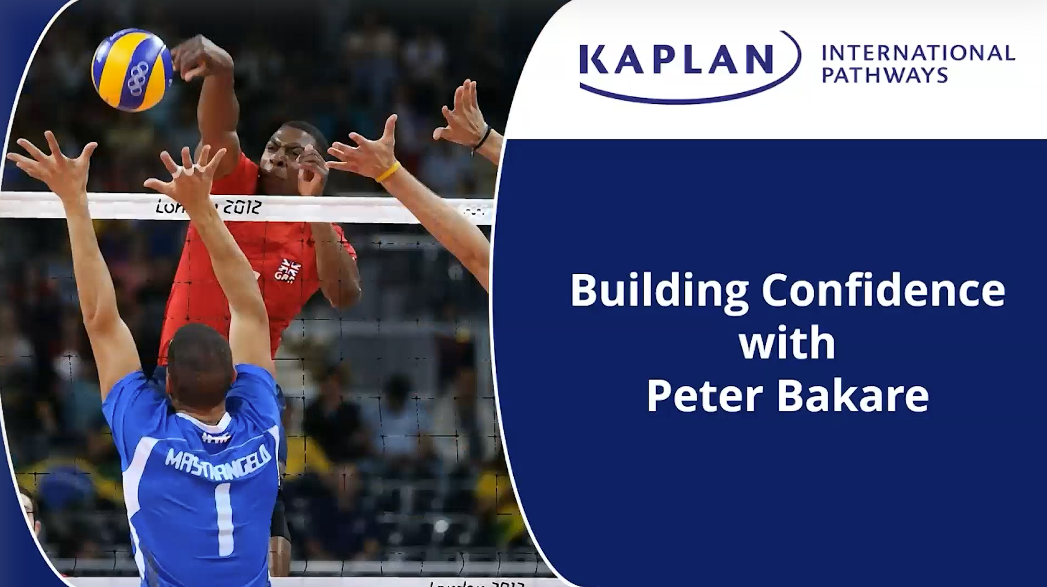 An image from one of our webinars, showing Peter Bakare competing in volleyball at the 2012 London Olympics. 